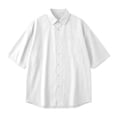 thumbnail image 5 of VgaVtl Summer Collared Shirt Men White Short Sleeve Minimalist Casual Everyday Button Mens Clothes Shirts, 5 of 7