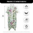 thumbnail image 6 of HELLHERO Pale Mint Green Beach Cover Ups Polyester Long Free Size Bathing Suit Coverups for Women, 6 of 6