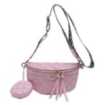 thumbnail image 1 of Rhombus acolchado para mujer, bolso de pecho, bandolera informal con monedero pequeño (rosa) Likrtyny Para Estrenar, 1 of 7