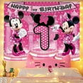 thumbnail image 6 of Mickey and Minnie cartoon theme birthday flag Background flag Children's party decoration items Photography photo props 150*100CM, 6 of 6