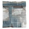 thumbnail image 5 of Warm Soft Flannel Graffiti Blanket Aqua Gray Cyan Teal Throw Blanket for Bedroom Sofa Decor Breathable All-Season Throw Blanker for Kid Girl Woman 50x60in, 5 of 5