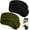 Black+Army Green, variant on 2/3/4Pcs (19.2 inches, One Size, Cycling) Ear Warmers Headband, Fleece Earmuffs Running Headband Winter Ear Covers Moisture Wicking Ski Sport Headband for Men & Women