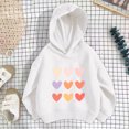 thumbnail image 2 of WEIYLL Hoodies for Girls Personality Pullover With No Pocket White Going Out Fall Tops 7-8 Years, 2 of 3