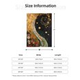 thumbnail image 5 of Hirioo Abstract Gold Floral Galaxy for Flannel Blanket, Cozy and Warm Throw for Bed or Couch ,Perfect for All Seasons-80"x60", 5 of 6