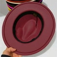 thumbnail image 4 of Kids Classic Wide Brim Fedora Hat Children Boys and Girls Felt Hat Jazz Hats Classic Wide Brim Panama Dress Hat, 4 of 6