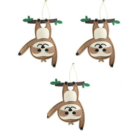 

Sloth Combination Pendant Branch Hanging Upside Down Sloth Wall Hanging