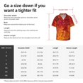 thumbnail image 5 of Balery Autumn Leaf Camisa Casual de Manga Corta con Botones para Hombre, Texturizada, Estilo Cubano, para Playa, Verano-4X-Large, 5 of 5