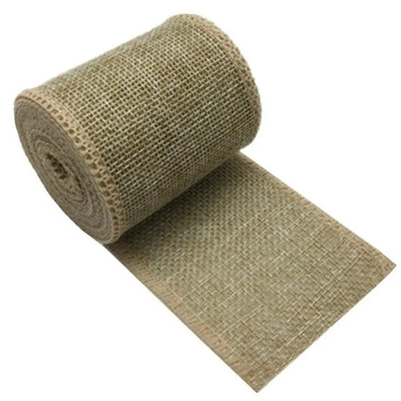 3M/Roll Burlap Wired Ribbon Roll Natural Jute Wrapping Burlap Ribbon For Christmas Crafts DIY Wedding Party Bows Trim Decoration