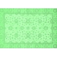 thumbnail image 1 of Ahgly Company Indoor Rectangle Oriental Emerald Green Traditional Area Rugs, 2' x 4', 1 of 4