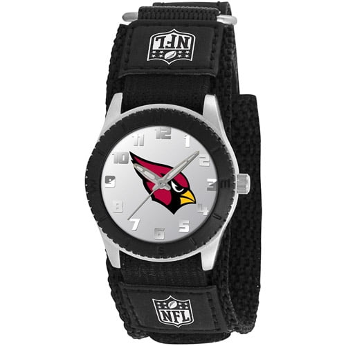 Game Time NFL Kids' Arizona Cardinals Rookie Series Watch, Black Velcro Strap by Generic