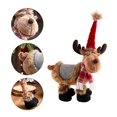thumbnail image 3 of Juguete de peluche de alce grande de Navidad con patas extensibles Reinde, 3 of 5