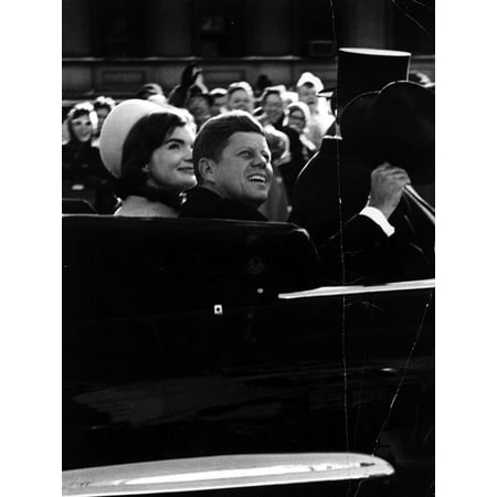 Kennedy Card - John F Kennedy and Jacqueline Kennedy in a car Photo Print