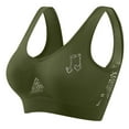 thumbnail image 3 of SROBPTY Plus Size Bras for Women, Womens Everyday Bras, Women Thin Sports Yoga Comfortable Workout Bras with Removable Pads Army Green,S, 3 of 5