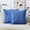 Blue, variant on 2PCS Soft Throw Pillow Covers 18x18inch, Decorative Corduroy Pillow Covers for Sofa Couch Bed,Square Solid Striped Cushion Case