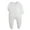 E-White, variant on Zwiiyzr 2025 0-12M Unisex Baby Girls Boys Long Sleeve Zipper Onesie Solid Colour Newborn Footie One-Piece Infant Romper Jumpsuit White