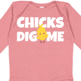 thumbnail image 4 of Inktastic Chicks Dig Me Boys Long Sleeve Baby Bodysuit, 4 of 5