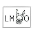 thumbnail image 4 of Stupell Industries LMAO Donkey Amusing Monochrome Casual Animal Humor Graphic Art Gray Framed Art Print Wall Art, Design by Lettered and Lined, 4 of 5