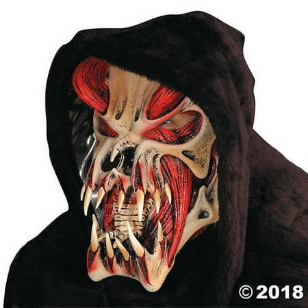 Red Halloween Predator Mask