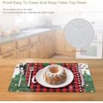 thumbnail image 2 of Merry Christmas Placemats Set of 4, 12×18 Inch Xmas Tree Linen Fabric Table Mats for Party Kitchen Dining Decoration, 2 of 6
