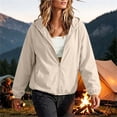 thumbnail image 6 of NominalSnug Womens Windbreaker Jacket Lightweight Full Zip up Long Sleeve Hooded Jacket with Pockets, 6 of 8