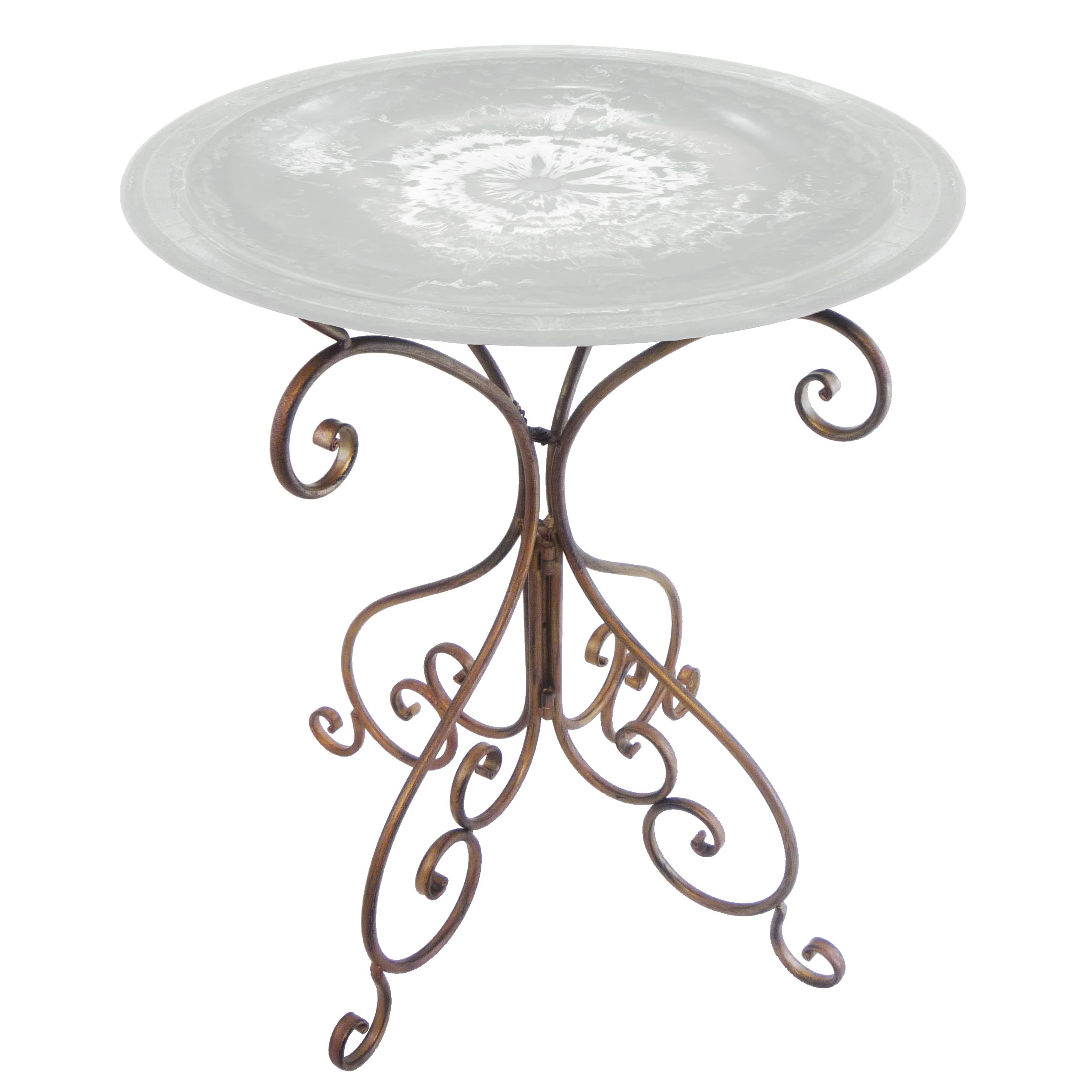 Bird and Beyond 25"H Deluxe Antique Bronze Metal Birdbath