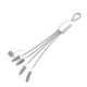 thumbnail image 1 of Matsuzay Cable premium 5 en 1, cable portátil de carga rápida y sencilla, compatible con cargadores de teléfono y dispositivos compatibles. Electrónica Teléfono+TipoC 5 en 1 PD 60W, 1 of 6