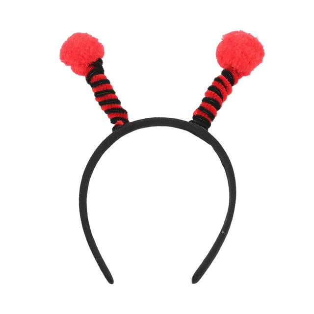 Bandeau d'Antenne d'Abeille Déformé à Volonté Forme d'Animal Accessoire Mignon Tentacule Bande Épaisse Rouge