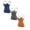 Dark Blue & Orange & Dark Gray, variant on 3 Piecess Workout Tops with Built In Bra Sleeveless Loose Fit Retro Built-In Bra Tank Activewear Gym Sports Basic Camisole Workout Yoga Tops
