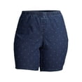 thumbnail image 2 of Just My Size Women's Plus Elastic Waist Stretch Bermuda Shorts, 2 of 7