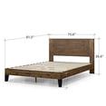 Zinus 39" Tonja Wood Platform Bed Frame, Adult, King - Walmart.com
