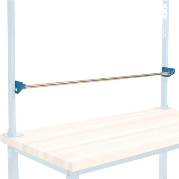 Global Industrial 493687 Steel Reel Holder for Workbench - Silver - 60 in.