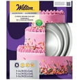 thumbnail image 3 of Wilton Aluminum Non-Stick Bakeware Round Cake Pans, 4", 6", 8" Layer Cake Pans, 3 Piece Set, 3 of 11