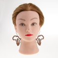 thumbnail image 4 of 3 Pares Pendientes Vintage Natural Afro affricano Pendientes De Oreja De Yuyangstore Pendiente de mapa de madera, 4 of 8