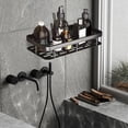 thumbnail image 3 of Cagogo Clearance under $5 Shower Caddy Adhesive Shower Organizer Bathroom Shower Shelves, Shelf for Inside Shower Storage, Rustproof Stainless Steel No Drilling Rack Home Decor, 3 of 6