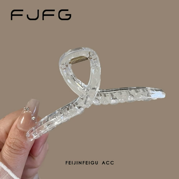 2-pack minimalist matte high-end hair clip for women's half-up bun, shark clip, versatile hair clip, new style.