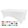 thumbnail image 1 of Mantel BDDC para mesas de 6 pies, blanco, lavable, resistente a las arrugas, 1 of 6