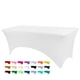 thumbnail image 1 of Mantel BDDC para mesas de 6 pies, blanco, lavable, resistente a las arrugas, 1 of 6