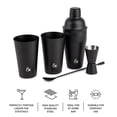 thumbnail image 3 of Thyme & Table Stainless Steel Mixology Bar Kit, Black, 5 Piece Set, 3 of 6