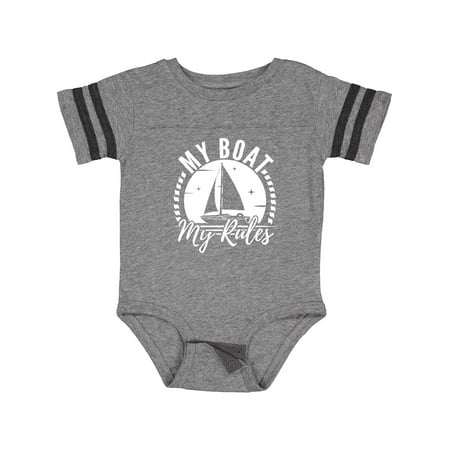 

Inktastic Sailing Captain My Boat My Rules Gift Baby Boy or Baby Girl Bodysuit