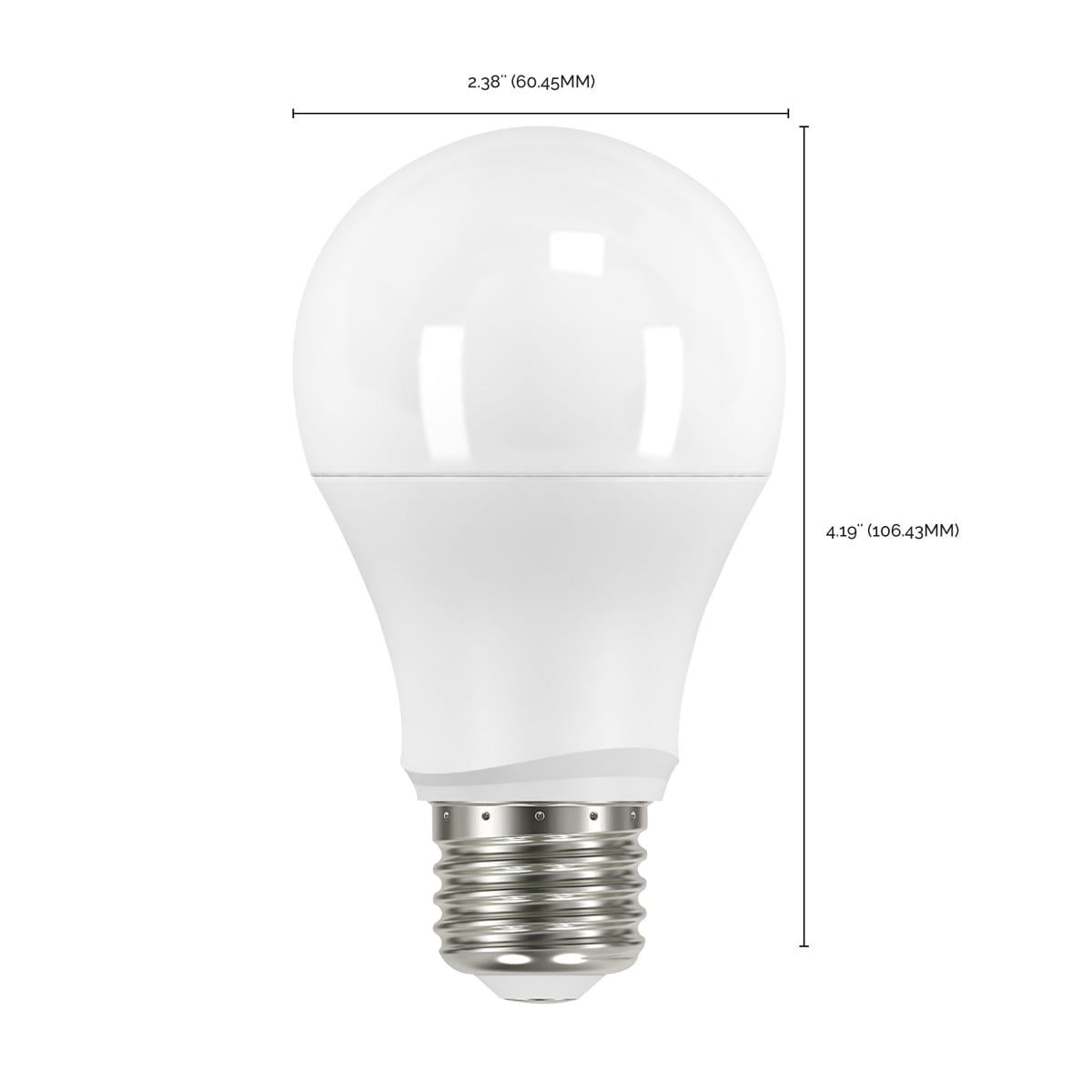 Satco S11427 Dusk to Dawn A19 LED Light Bulb 5000K E26 Medium Base 8.5W 120V (6 Pack)