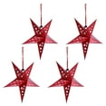 thumbnail image 5 of Gymnture 30CM Red Paper Star Lantern Lampshade for Christmas, Weddings, Birthdays, 5 of 10