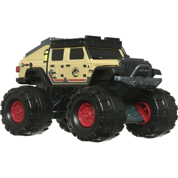 ​Matchbox Jurassic World Dominion Jeep Gladiator 1:24-Scale Truck with Large Wheels, Toy Gift and Car Collectible for Dinosaur Fans​