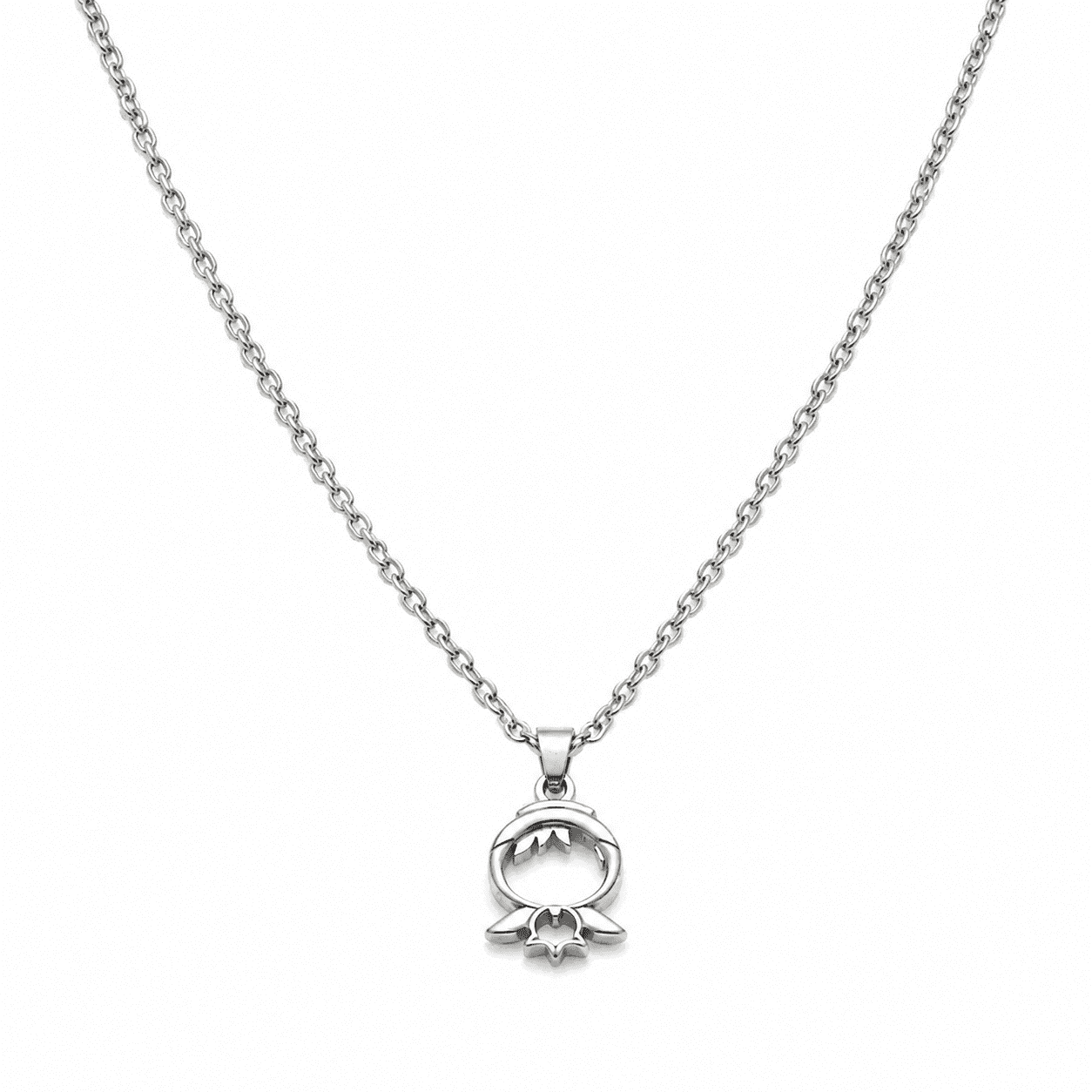 Apex Global Hub Minimalist Open Pendant Necklace with Sleek Chain Elegant Everyday Jewelry Adjustable Size for Casual and Special Occasion Styling