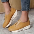 thumbnail image 5 of Dakaela Womens Platform Slip on Loafers Comfort Wedge Walking Sneakers Comfort Casual Work Shoes, 5 of 9