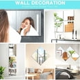 thumbnail image 5 of Shatterproof Full Length Mirror Tiles, High-Quality Glass Frameless Mirrors For Diy Free Display, Easy Installation, 30X30Cm, 5 of 5