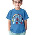 thumbnail image 1 of T-shirts Garçons Été Décontracté Imprimé Col Rond Manches Courtes T-Shirt Ample Bleu 2-3 Ans, 1 of 3