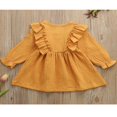 thumbnail image 4 of EIMELI Toddler Kids Baby Girls Long Sleeve Ruffle Party Princess Button Tutu Dresses Infant Clothes, 4 of 6