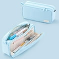 thumbnail image 5 of Preplabs Pencil Case - Canvas Large Capacity Organizer, Handle Design Pen Storage Bag Portable Art Supplies Holder, 5 of 5