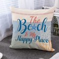 thumbnail image 3 of Summer Ocean Theme Pillow Covers Beach House Decor Seahorse Octopus Cushion Covers Pillows Decorative Throw Pillows Farmhouse Decorations Square Cushion Cover Case, 3 of 7