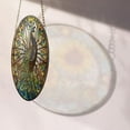 thumbnail image 4 of Peacock Decor Stained Glass Suncatcher - Window Wall Hanging Ornament Hand-Painted Glass Panel Sun Catcher - Decoration for Home Garden Christmas Party Wedding Housewarming Gift,, 4 of 6